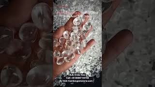 🤩Wait What😳 Clear Crystal Tumbled Stone  Available For Bulk  Trending shorts viralvideo [upl. by Aihsened704]