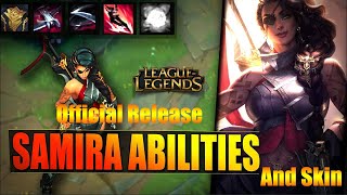 Samira Skin Abilities and Champion Official Release  League of Legend  Skin Spotlights [upl. by Leschen]