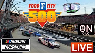 🔴Food City 500 Bristol Motor Speedway Live Nascar Cup Series Race Audio Live Leaderboard amp Stats [upl. by Ahser]