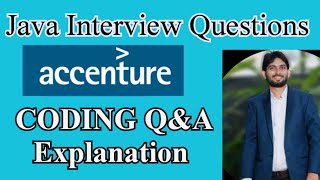 Java Interview Coding Questions  Code Asked in ACCENTURE Interview  Interview Coding Questions [upl. by Chalmers]