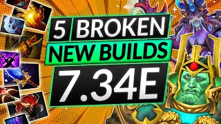 5 NEW BUILDS in Patch 734E  Best Item and HERO COMBOS  Dota 2 Guide [upl. by Notgnihsaw69]