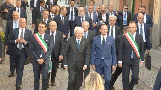 Il Presidente Sergio Mattarella a Torre Pellice [upl. by Ahsienak30]