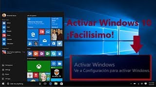 ¡Activar Windows 10 cualquier versión 20182019 Quitar marca de agua Facilicimo 1 link [upl. by Eelarbed]