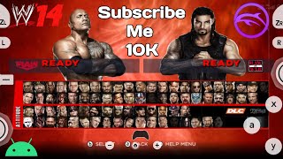 WWE 2K14 Wii New Game For Dolphin MMJR 20 Emulator On Android  The Rock Vs Roman Reigns  Gameplay [upl. by Esmerolda257]