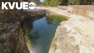 Jacobs Well currently at zero flow  KVUE [upl. by Ivers]