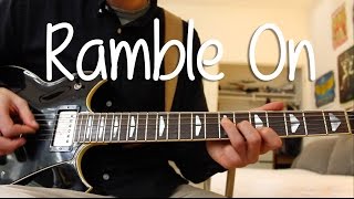 How to Play quotRamble Onquot by Led Zeppelin EASY On Guitar [upl. by Eisned]