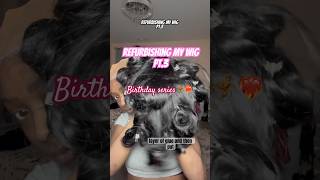 Refurbishing my wig Pt3 wig wiginstall wigtutorial wigs wiginfluencer wigreview hair [upl. by Kilroy434]