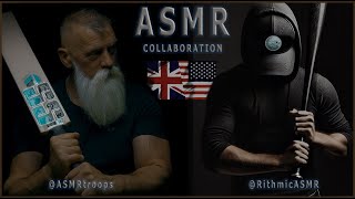 My First ASMR Collaboration A Tingletastic Tapping Scalpgasm ASMRtroops UK ft RithmicASMR USA [upl. by Nahsaj896]