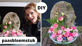 Bloemstuk pasen 🌸🐣  Cursus bloemschikken 70  Carlein Tukkers [upl. by Thin]