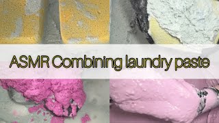 ASMR Sunday squeeze  Combining recycled laundry pastes sponge squeezing  grouts and plastic [upl. by Paymar84]