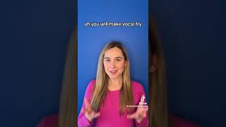 Vocal fry Explained musicaltheatre education singingtips voicecoach singingexercises [upl. by Ecertak]