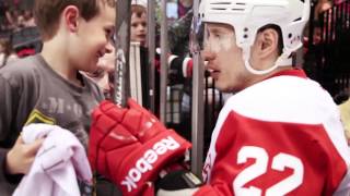 Jordin Tootoo gives away his stick [upl. by Mcmurry]