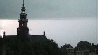 Hevig onweer boven Bolsward 28 juni 2011 [upl. by Iyre]