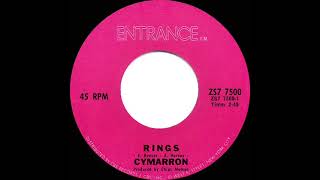 1971 HITS ARCHIVE Rings  Cymarron mono 45 [upl. by Niwrud622]