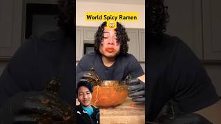 WORLD SPICY RAMEN 🤯🧠 spicy food ramen ramentime foodchallenge foodlover [upl. by Esimaj272]