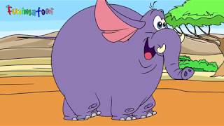 Fat elephant Fun cartoon UHD 4K [upl. by Revlys]