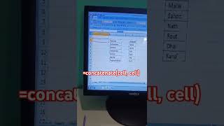 How to Combine two Different Cell DataConcatenate Function [upl. by Idnar]