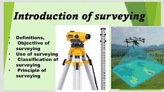 Introduction of Surveying Classification and its Objective [upl. by Eemia346]