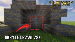 Jak zrobić ukryte drzwi w ścianie 2\ MINECRAFT PORADNIK [upl. by Levona266]