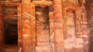 Inside a Nabataean tomb in Petra Jordan [upl. by Driskill]