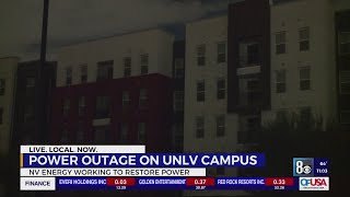 Power restored at UNLV following outage on main campus [upl. by Ranger]