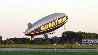 Good Year Blimp Taking off at the Grosse Ile Mi Airport [upl. by Joly]