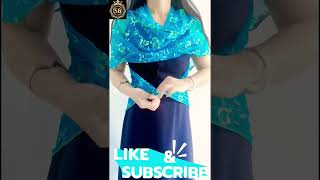 Uniq style from dupatta Ways to wear a scarf online scarf fashion shorts short youtubeshorts [upl. by Trix]