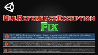 How to Fix NullReferenceException Object reference not set to an instance of an object  Unity 2023 [upl. by Erasmo]