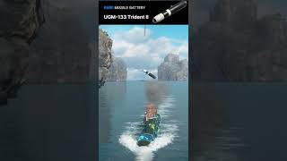 Submarine Launched UGM133 Trident II Missile  Modern Warships gaming modernwarshipsgameplay [upl. by Zapot236]