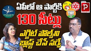 Kommineni Srinivasa Rao Exit Poll Survey Report On AP Elections Results  AP Next CM  Popular TV [upl. by Shevlo]