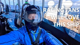 Norwegian Prima Cruise Ship GoKart Track The Biggest Race Track at Sea [upl. by Eilama785]