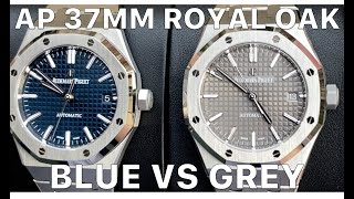 AP Royal Oak 37mm  Blue vs Gray Dial 15450ST [upl. by Nichola]