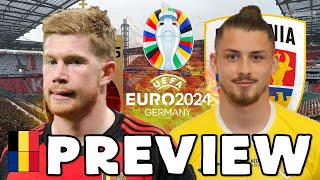 EURO 2024 BELGIUM vs ROMANIA PREVIEW 🇧🇪 🇷🇴 [upl. by Eolanda]