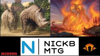 MTG  Modern  Crashing Footfalls  Another League with the Rhinos [upl. by Dzoba]