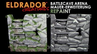 Schleich ® Eldrador ® Creatures  BattleCave Arena Extension Mauer  Repaint mit Moos Effekt [upl. by Eixela497]