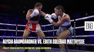 FIGHT HIGHLIGHTS  Alycia Baumgardner vs Edith Soledad Matthysse [upl. by Anastatius]