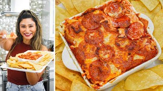 Keto Crustless Pepperoni Pizza Cheesy Dip Carnivore Pizza Recipe [upl. by Rahsab]