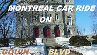 2 4 24 RIDE ON MONTREALS GOUIN BLVD IN PIERREFONDS  ST GENVIEVE BOROUGH [upl. by Auqenehs]