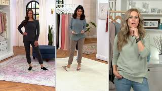 Barefoot Dreams CozyChic Ultra Lite Track Pants on QVC [upl. by Lennaj]