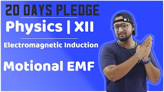 84Class12 PhysicsElectromagnetic inductionMotional EMF [upl. by Wylen]