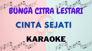 Bunga Citra Lestari  Cinta Sejati  Karaoke version [upl. by Elicec]