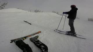 Green Line Catskinner amp Easy Out  Blackcomb  Skiing [upl. by Chevalier]