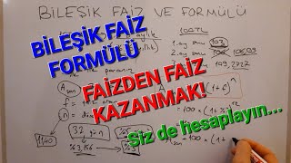 Bileşik Faiz Nedir Formülü nedir BASİT anlatım [upl. by Shirk]