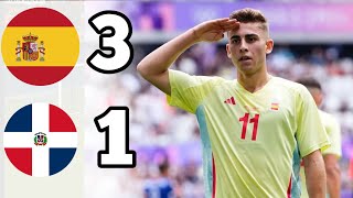 🔴 Spain vs Dominican Republic 🇩🇴  3 1   Extеndеd Highlights  Olympics Games [upl. by Obed897]