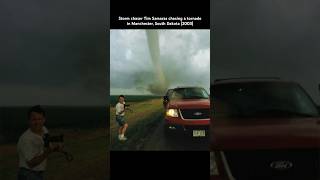 Storm chaser Tim Samaras chasing a tornado in Manchester South Dakota 2003 stormchaser twisters [upl. by Kyriako847]