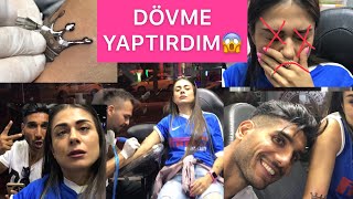 DÖVME YAPTIRDIM 😱 OLAYLI DÖVME OPERASYONU tattoo [upl. by Danieu]