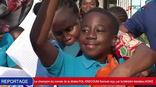 🔴Éducation Nationale  Le champion mondiale de la dictée reçu par la ministre Mariatou KONÉ [upl. by Aia]