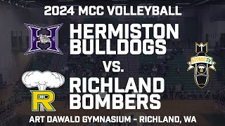 2024 MCC Volleyball  Hermiston Bulldogs vs Richland Bombers [upl. by Iaht]