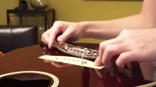 How to Easily Repair a Lifting Bridge on an Acoustic Electric Guitar [upl. by Ailices]