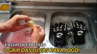 GRIP ATIVADO NO MAXIMO DAS SUAS LUVAS DE GOLEIRO NOVAS goleiro gripcaseiro goleiros [upl. by Oirrad]